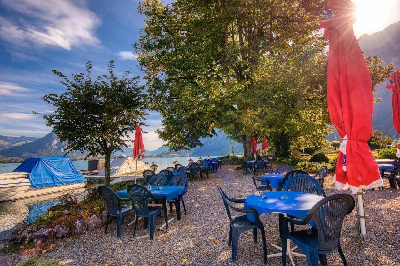 Strandhuesli Directly On Lake Thun Därligen Esterno foto