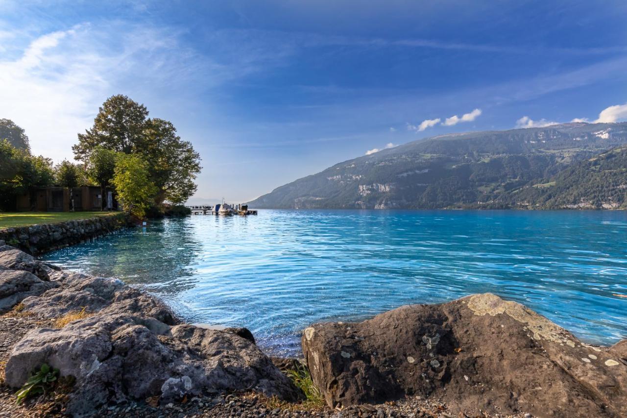 Strandhuesli Directly On Lake Thun Därligen Esterno foto